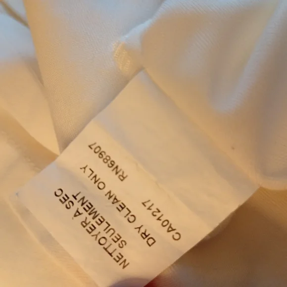 le chateau White Pleated Bodycon Sheath Midi Dress (S) - Picture 7 of 8